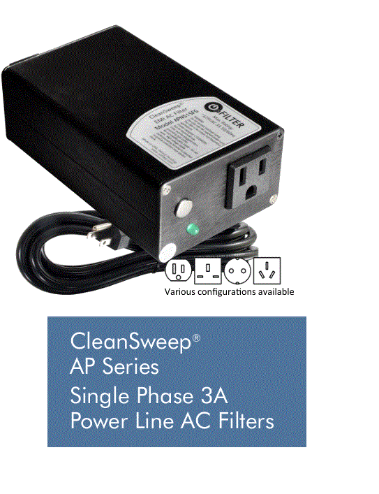 CleanSweep® AP Series 3A AC EMI Filters